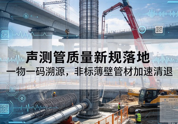 良庆声测管质量新规落地，一物一码溯源，非标薄壁管材加速清退